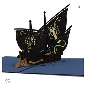 NIB Game Of Thrones Euron’s Ship Lovepop Love Pop Up Card 3D Paper Craft Boat